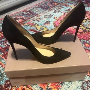 Gianvitto Rossi Black Suede 105 Stilleto Heels EU 36